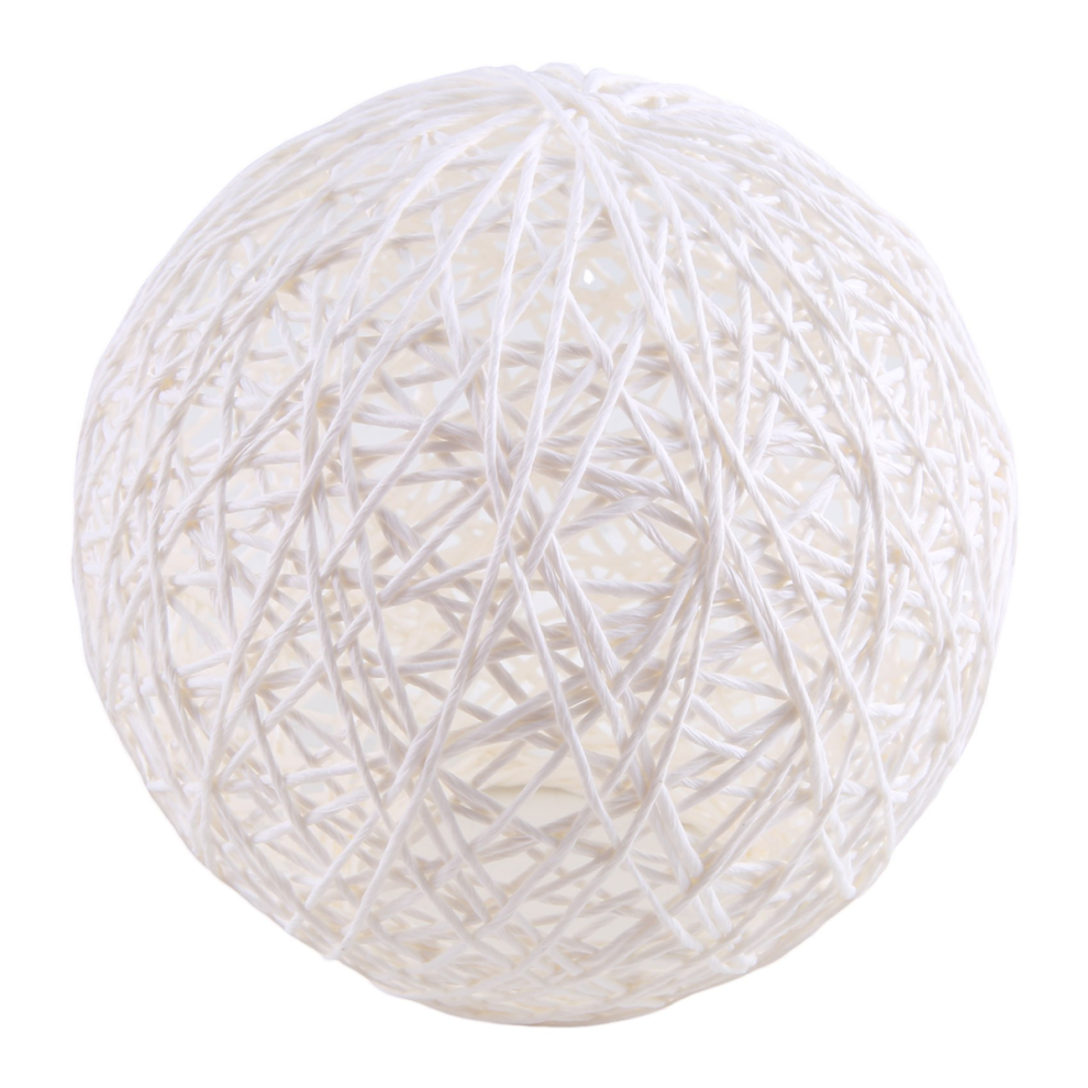 White Bamboo, Rattan Chandelier Spherical Rattan Nest Lampshade