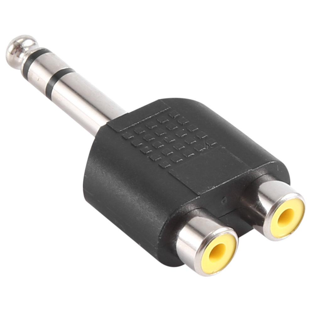 Male Stereo To 2 Dual Rca Female Y Splitter Audio Adapter Converter 4763603023024
