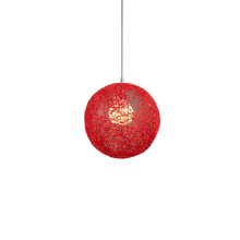 Red Bamboo, Rattan Chandelier Spherical Rattan Nest Lampshade