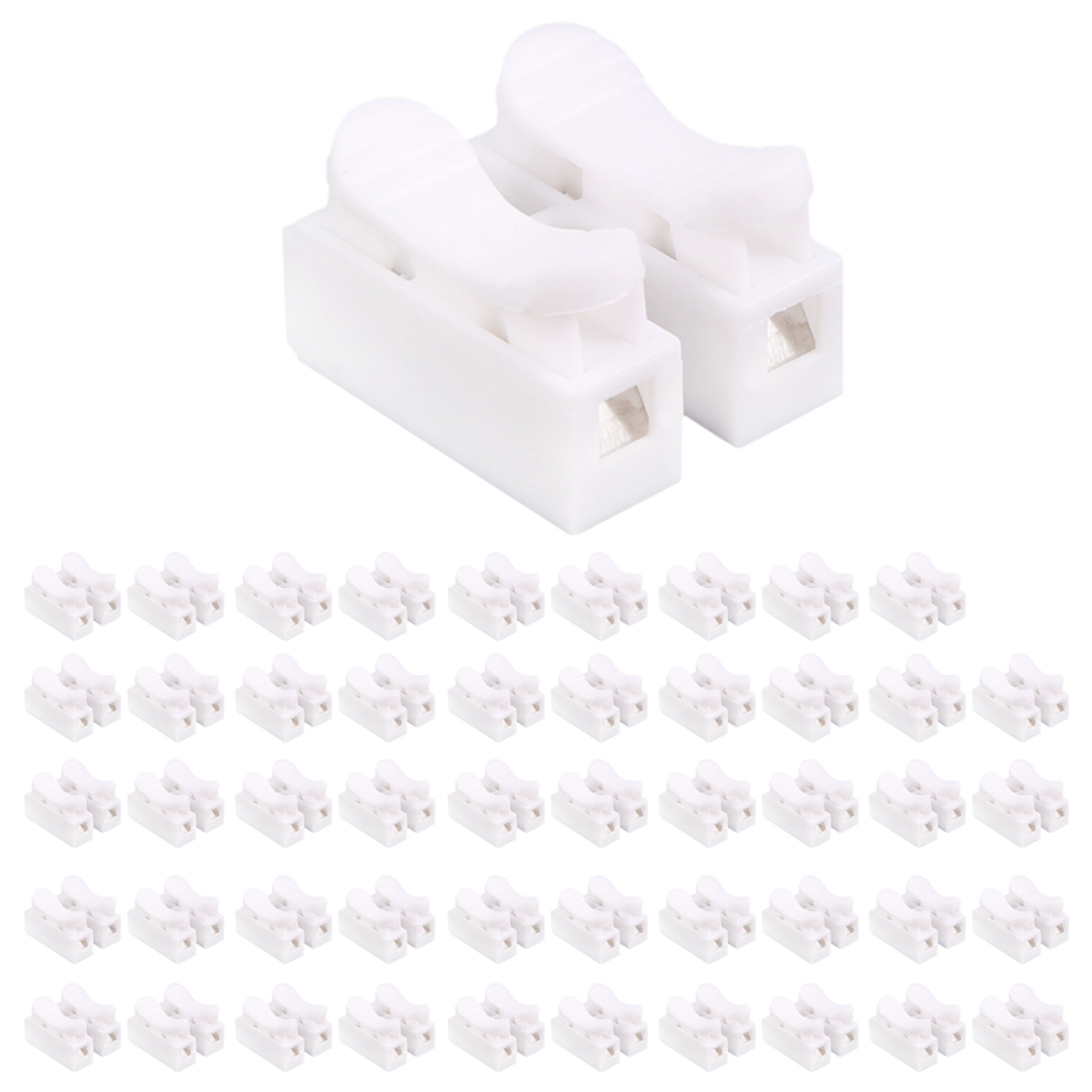50Pcs Spring Wire Connector Cable Clamp Terminal Block Connector 4763603025356