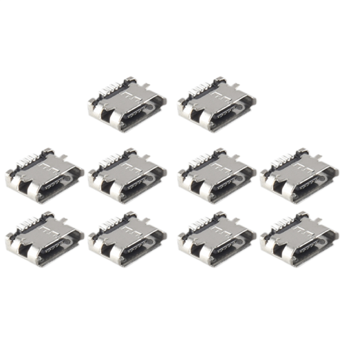 10 Pcs Spare Parts Type B Micro USB Female Jack Port Connector Socket 2