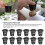 100 Pack 2.36 Inch Cups Slotted Mesh Wide Lip Filter Plant Net Pot 4