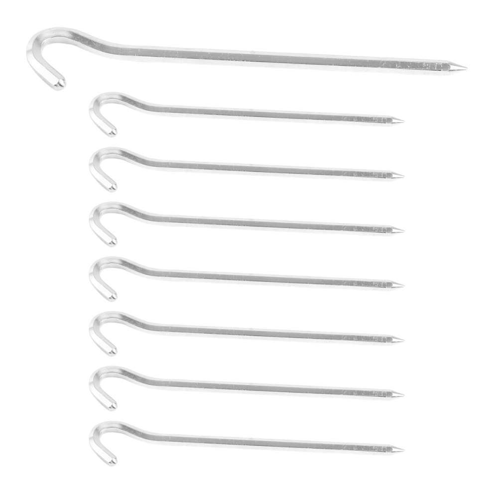 Piquet de tente 8 PCS 18cm Crochets de tente Piquet de sol de tente de camping sans rouille
