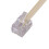 Μπεζ 2 Way RJ11 6P4C Προσαρμογέας διαχωριστή τηλεφωνικής γραμμής 7