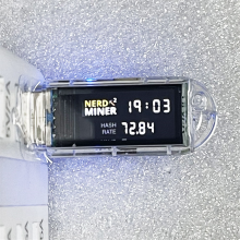 NerdMiner V2 T-Dongle Hashrate 74Kh/S BTC Crypto Solo Lottery Miner