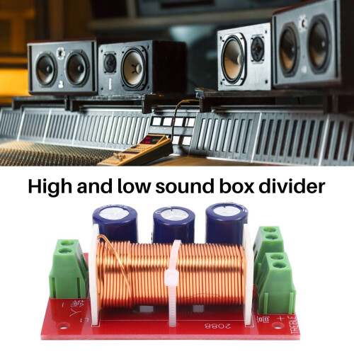 400W Crossover 2 Way High-Low 4-16 Ohm Frequency Divider for Speaker 1