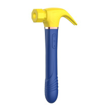 (Yellow Blue) 2 Color Hammer-shape Vibrating Tool Women Erotic Product Electric Stimulator Stick For Massaging Free Shipping