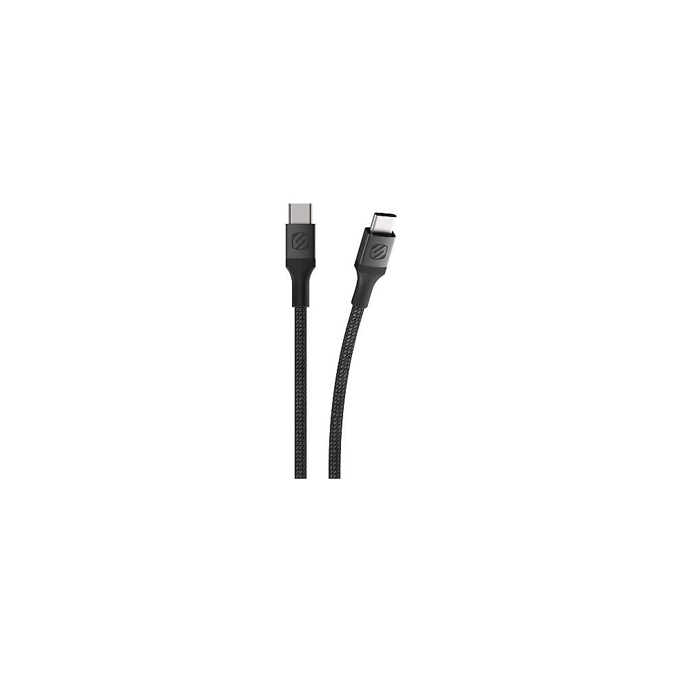 Scosche Premium Usb-C To Usb-C Sync Braided Fast Charging Cable, 10 Feet, 60W 033991073647
