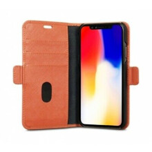 dBramante1928 iPhone XR MODE NEW YORK Leather Wallet Case Cover - Rusty Rose
