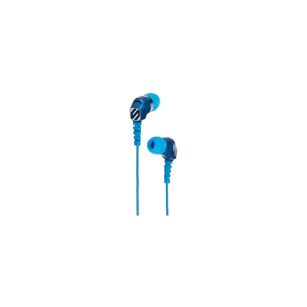 Scosche Hp200bl Thudbuds Wired Universal Earbuds 3.5Mm Aux Wired Earphones Blue 033991035584