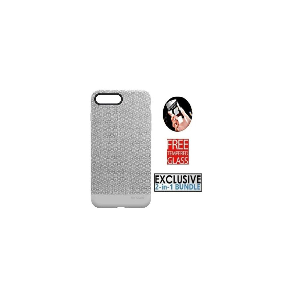 Incase Iphone 8 Plus & 7 Plus Textured Snap Rugged Shockproof Case Cover - Grey 650450149691