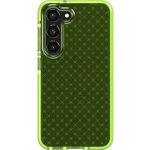 Genuine Tech21 Evo Check Flexshock Gel Case Cover for Samsung Galaxy S23 - Lime