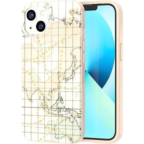 Tech21 Art MAP Design Premium Tough Strong Case for Apple iPhone 14 iPhone 13
