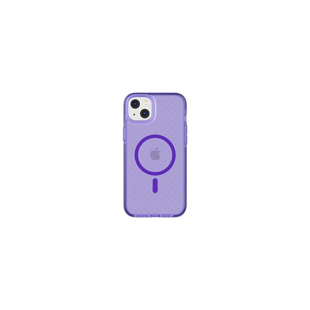 Tech21 Evocheck Flex Gel Case For Iphone 15 Plus Flexshock Protection - Purple 5056586706602