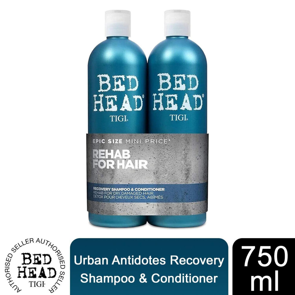Bed Head TIGI Antidotes Recovery Shampoo & Conditioner for Coloured Hair, 750ml