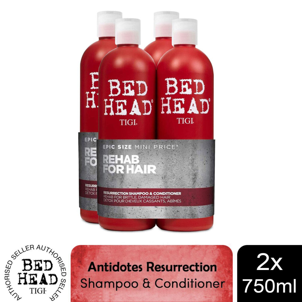 Bed Head by TIGI Shampoo & Conditioner Resurrection Duo, 750ml[Buy 2]