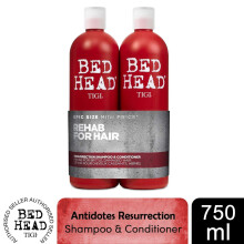 Bed Head TIGI Urban Antidotes Resurrection Shampoo and Conditioner, 750ml Duo