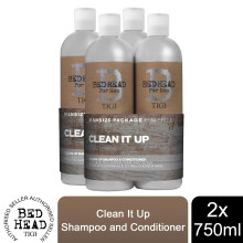 Bed Head for Men Shampoo & Conditioner Clean It Up Duo 750ml [BUY 2 - DUO PACK]