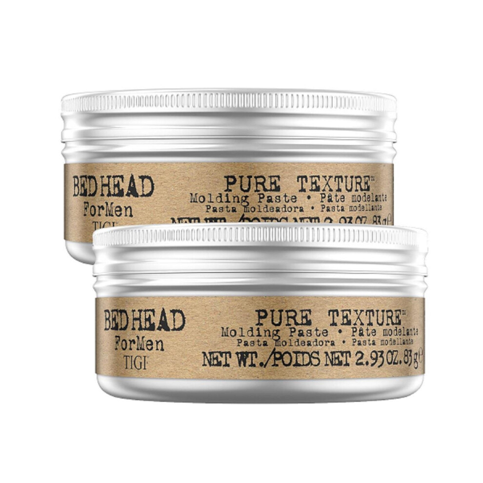 Bed Head for Men by TIGI Pure Texture Mens Hair Paste for Firm Hold 83g, 2pk