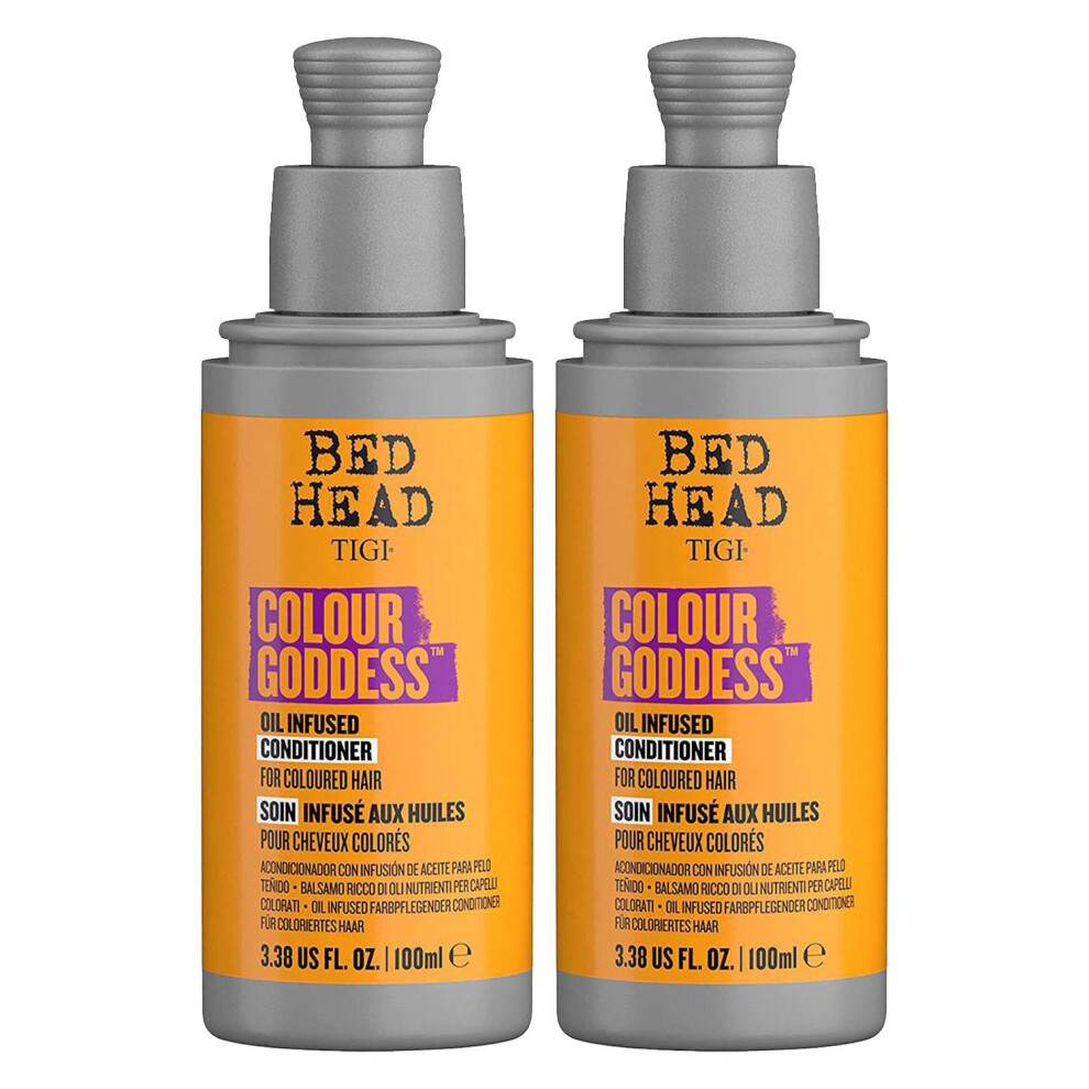 Bed Head by Tigi Colour Goddess Mini Conditioner for Coloured Hair, 100ml, 2pk