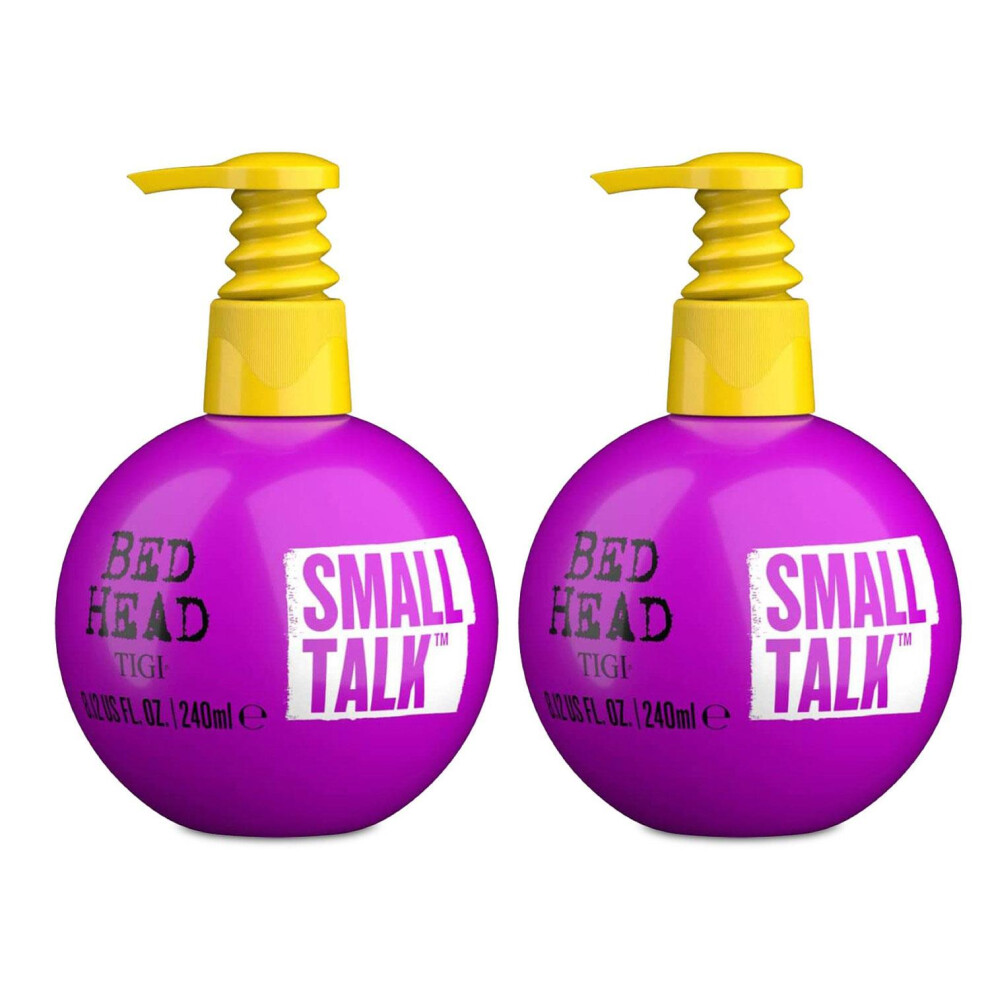 BedHead by TIGI Small Talk Thickifier Energizer Stylizer Hair Volume Cream,240ml, 2pk