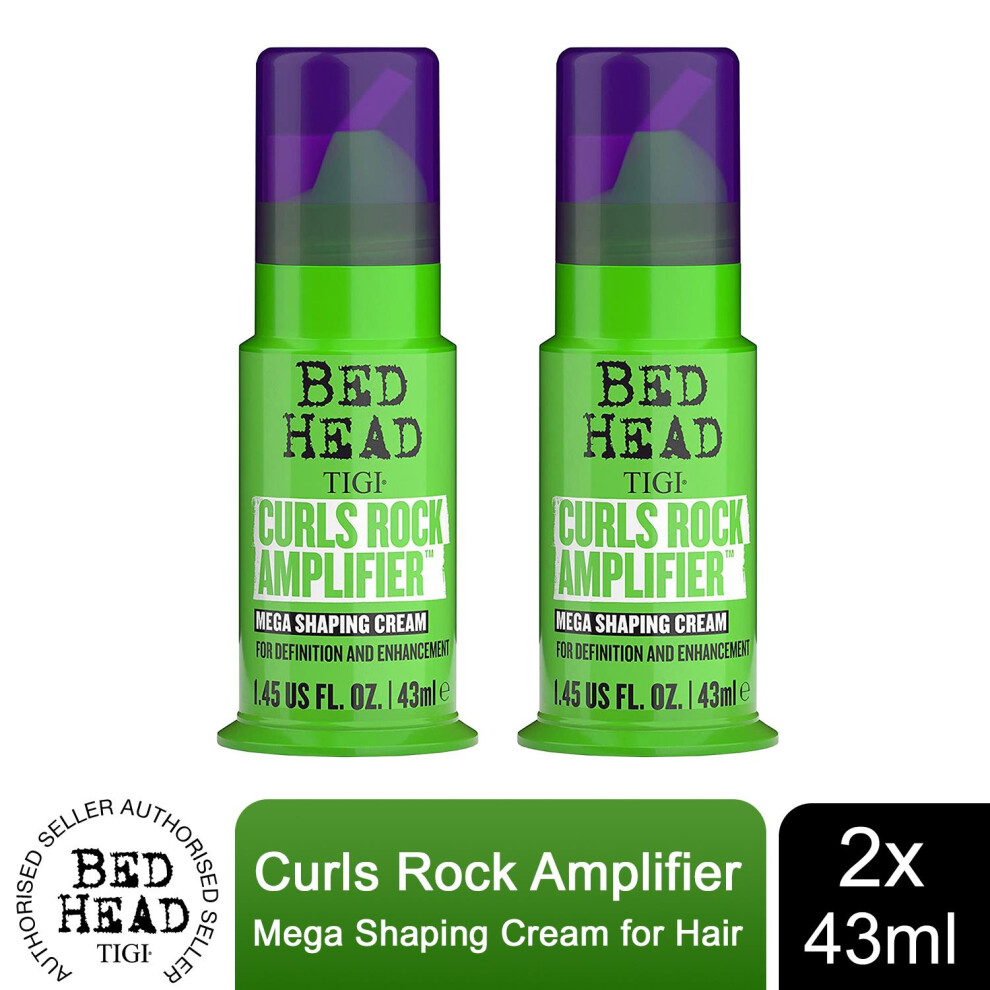 Bed Head by TIGI Curls Rock Amplifier Mega Shaping Cream Curly Hair 43 ml, 2pk