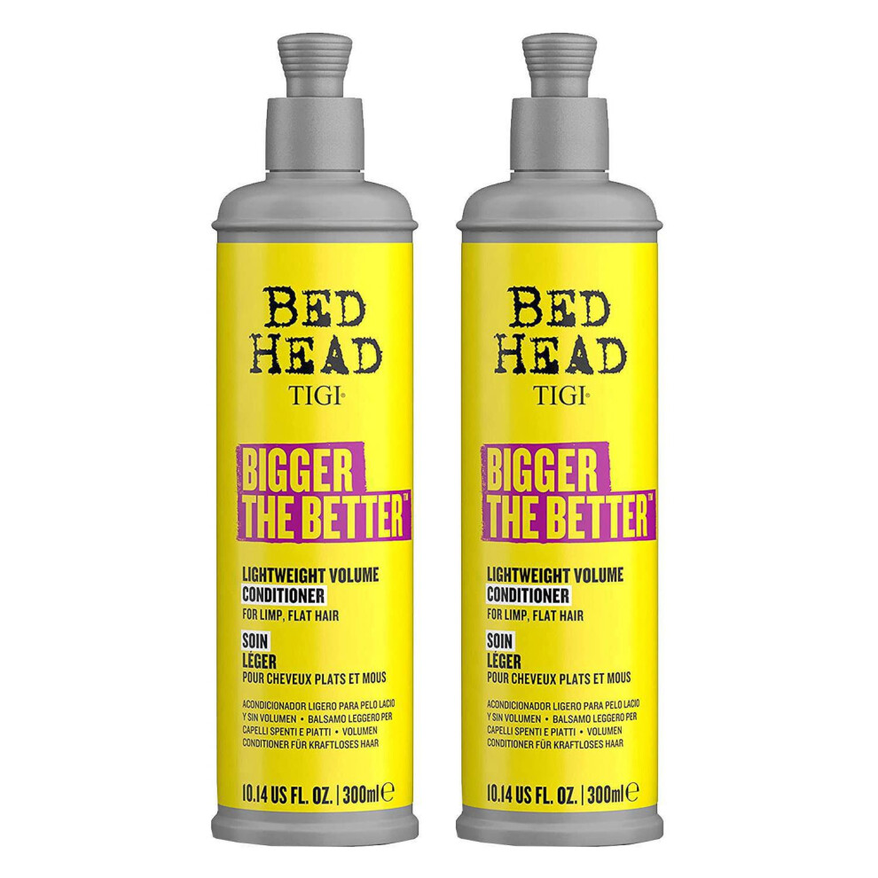 Bed Head By TIGI Bigger The Better Leight Weight Volume Conditioner, 300ml, 2pk