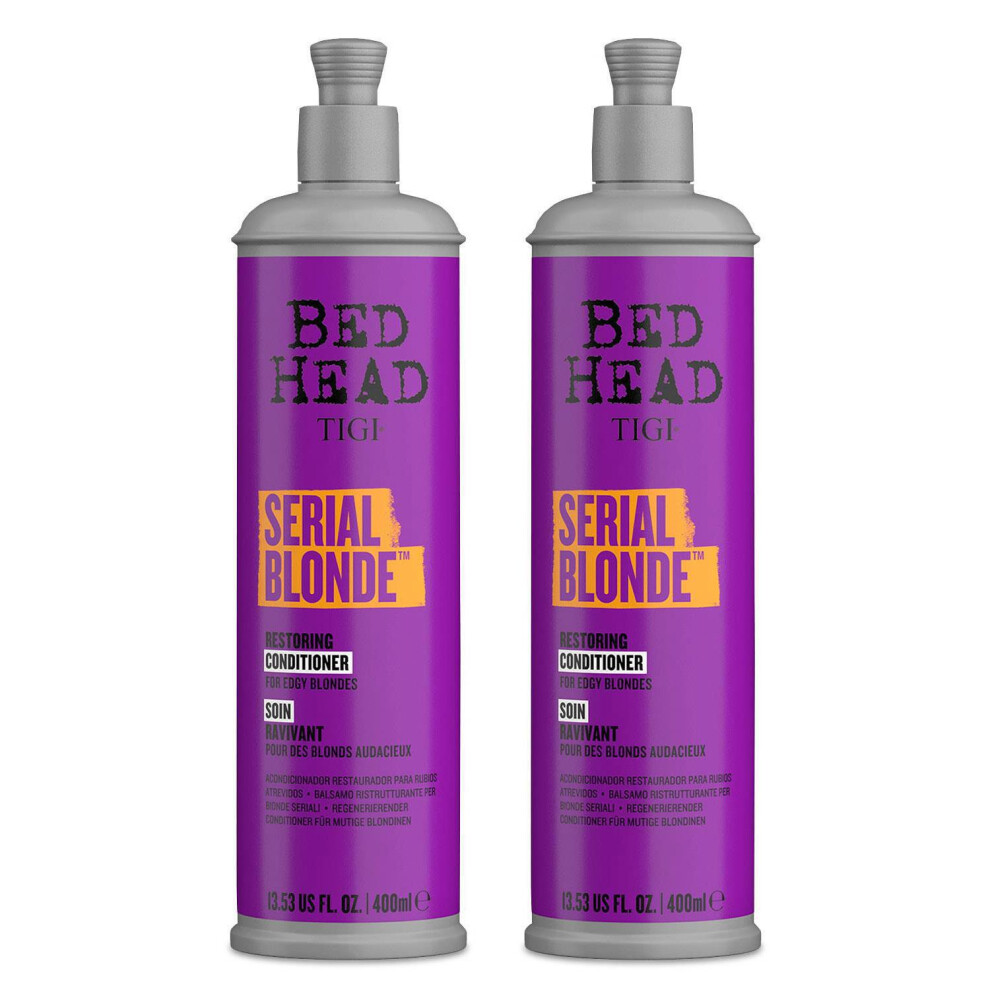 Tigi Bed Head By Serial Blonde Conditioner For Damaged Blonde-Hair 400Ml, 2Pk