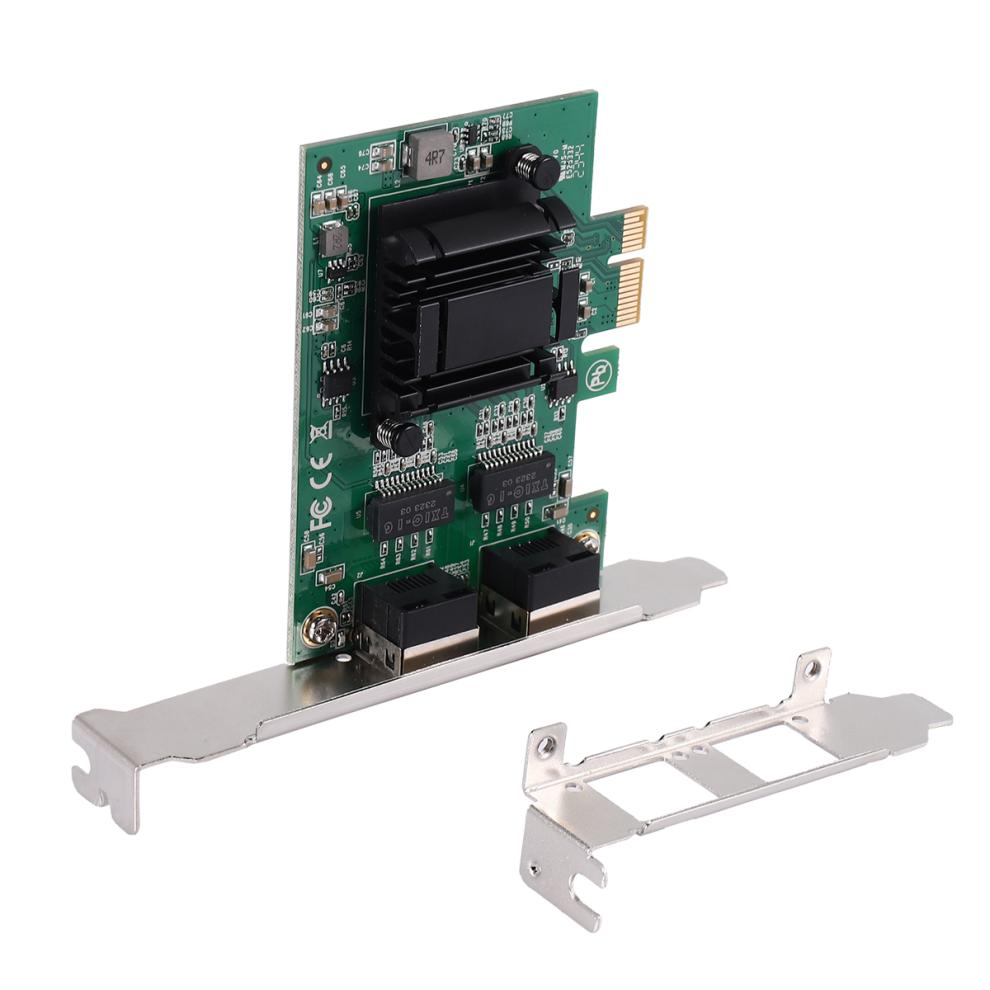 Cnnotepad 2-Port Gigabit Pcie Network Card 1000M Dual Ports Pci Express Ethernet Adapter With 82571Eb Lan Nic For 4851281198674