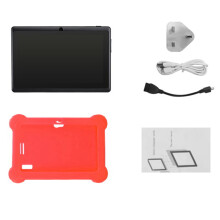 7-palcový detský tablet 4 GB pre Android 4.4 štvorjadrový Podpora WiFi Bluetooth Učenie detí Červená zástrčka pre Spojené kráľovstvo