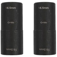 2PCS nástrčky na odstraňovanie matice Sada nástrčných nástrčkov na poškodenie s dlhým prevrátením 18,5 x 19,5 mm