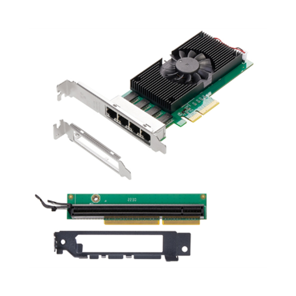 Cnnotepad I225 Chips 4 Port 2.5G Rj45 Network Adapter Pcie X4 100/1000M/2500Mbp Gigabit Ethernet Lan Card Nic(B) 4851281166208