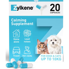 Zylkene Calming Supplements for Cats & Dogs up to 10kg 75mg | Promotes Relaxation | Helps Pets cope with Short