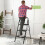 Costway Folding Step Ladder 3-Step Ladder Portable Step Stool 265KG Capacity 4