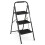 Costway Folding Step Ladder 3-Step Ladder Portable Step Stool 265KG Capacity 3