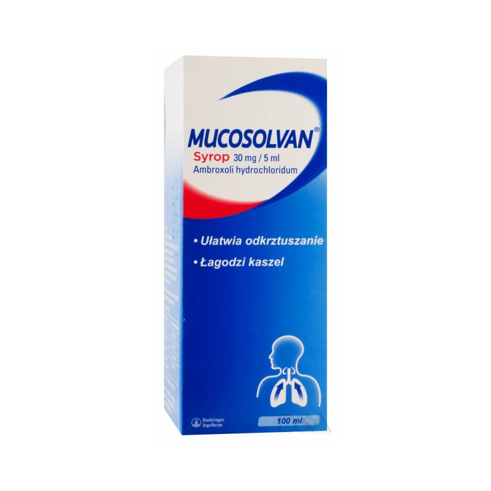 MUCOSOLVAN Syrup, facilitates expectoration and soothes cough 100ml