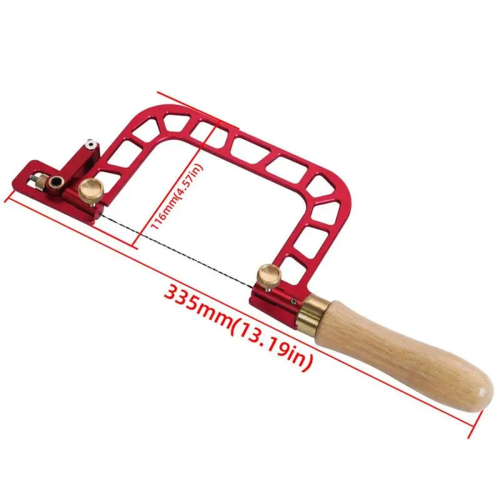 LLhappy-Steel Frame Coping Saw Precision Engraving Hand Wire Cutting Saws Efficient Tool Self-Cleaning WithHandle B 2