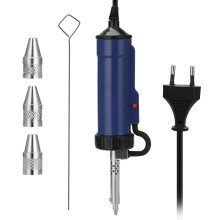 Desoldeermachine ADT03 Automatische draagbare elektrische soldeertinzuiger Vacuüm soldeerverwijderpomp (blauw) EU-stekker