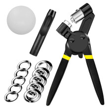 3/8 inch ringgereedschapsset, handzame gatenponstang, mini-type handmatige ringmachine met 300 ringen