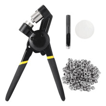 3/8 inch ringgereedschapsset, handzame gatenponstang, mini-type handmatige ringmachine met 100 ringen