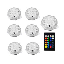 10LED's RGB onderwaterverlichting LED nachtzwembad voor buitenvaas aquariumvijver -A