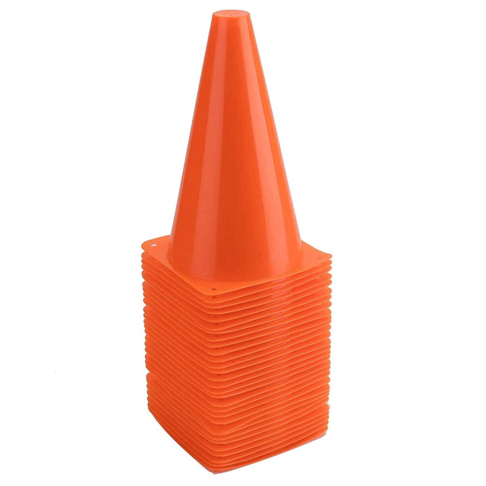 Lot de 30 cônes de signalisation en plastique pour entraînement au football, sports agiles pour exercices de basket-ball