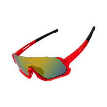 Cyklistické okuliare pre deti UV jazdecké slnečné okuliare odolné voči vetru Motocyklové outdoorové športy Unisex červené