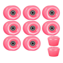 Roller Skate Wielen 32 X 58Mm 82A Hardheid Katrol, Rollagers voor Skates Skateboard Onderdelen, Roze