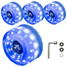 4-Pack Light Up lichtgevende wielen gekleurde dubbele rij skate- en skateboardaccessoires met lagers 32 mm x 58 mm
