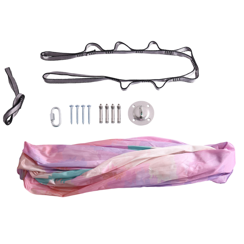 Balançoire sensorielle thérapeutique, hamac en tissu réglable pour câlins au plafond pour pièce extérieure, autisme, yoga B
