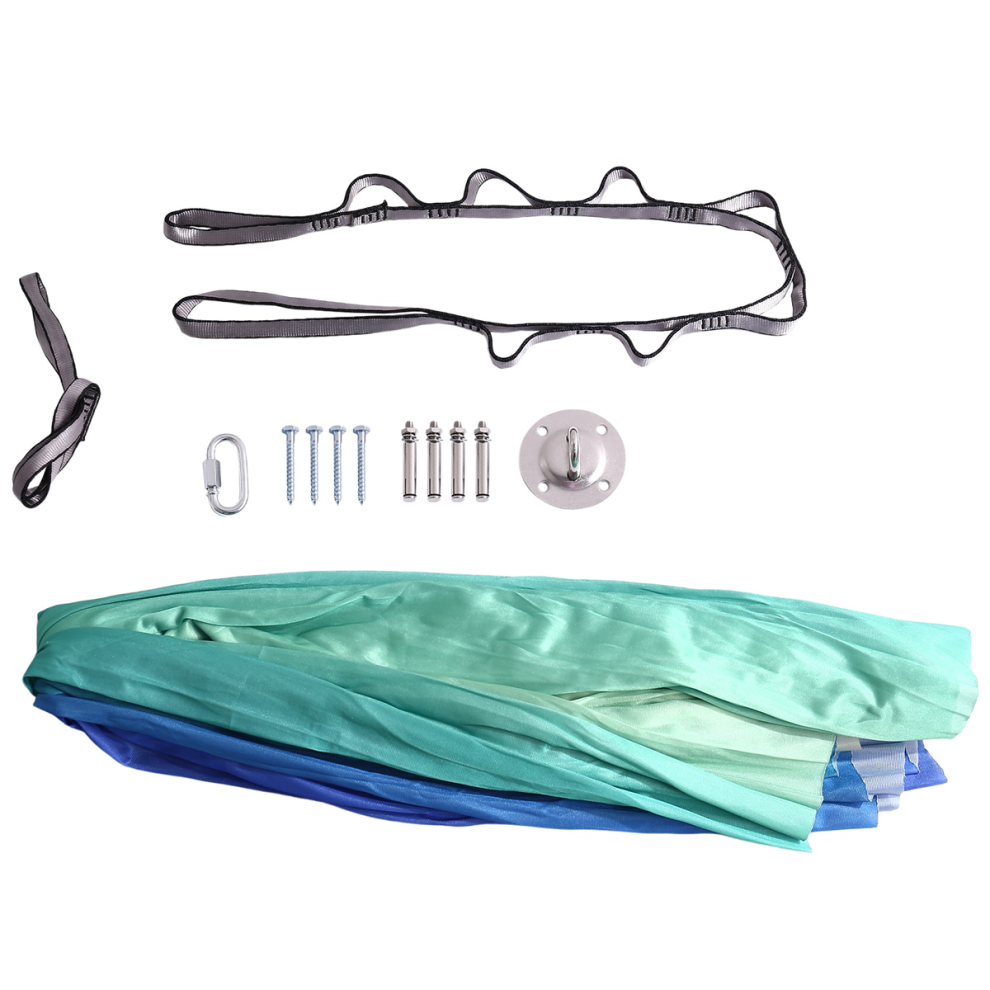 Balançoire sensorielle thérapeutique, hamac en tissu réglable pour câlins au plafond pour pièce extérieure, autisme, yoga A