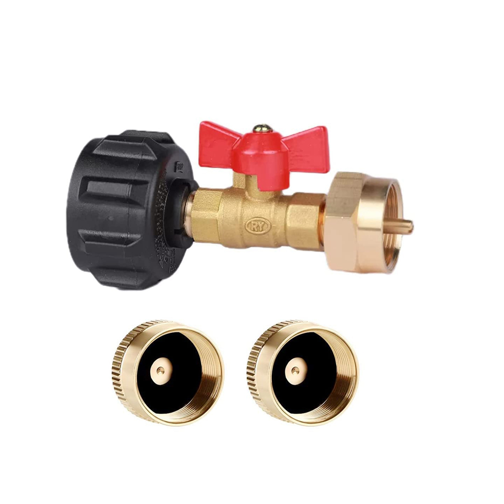 Propaan-Navuladapter Qcc1/Type1-Koppeling Voor Kampeergrill 1Lb-Flestank Met 1 Lb-Doppen-image