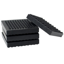 4 stuks loopbandmat van rubber met hoge dichtheid, fitnessapparatuur voor tapijt, hardhouten vloeren, bescherming