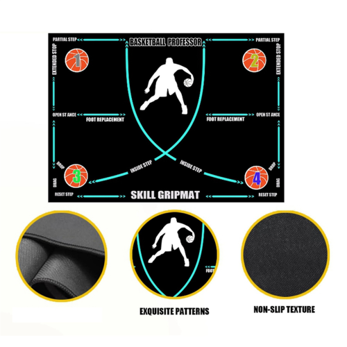 Draagbare basketbal voetwerkmat antislip trainingsvoetstapmat 1